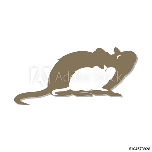 500x500 Mouse Mice Vector Illustration