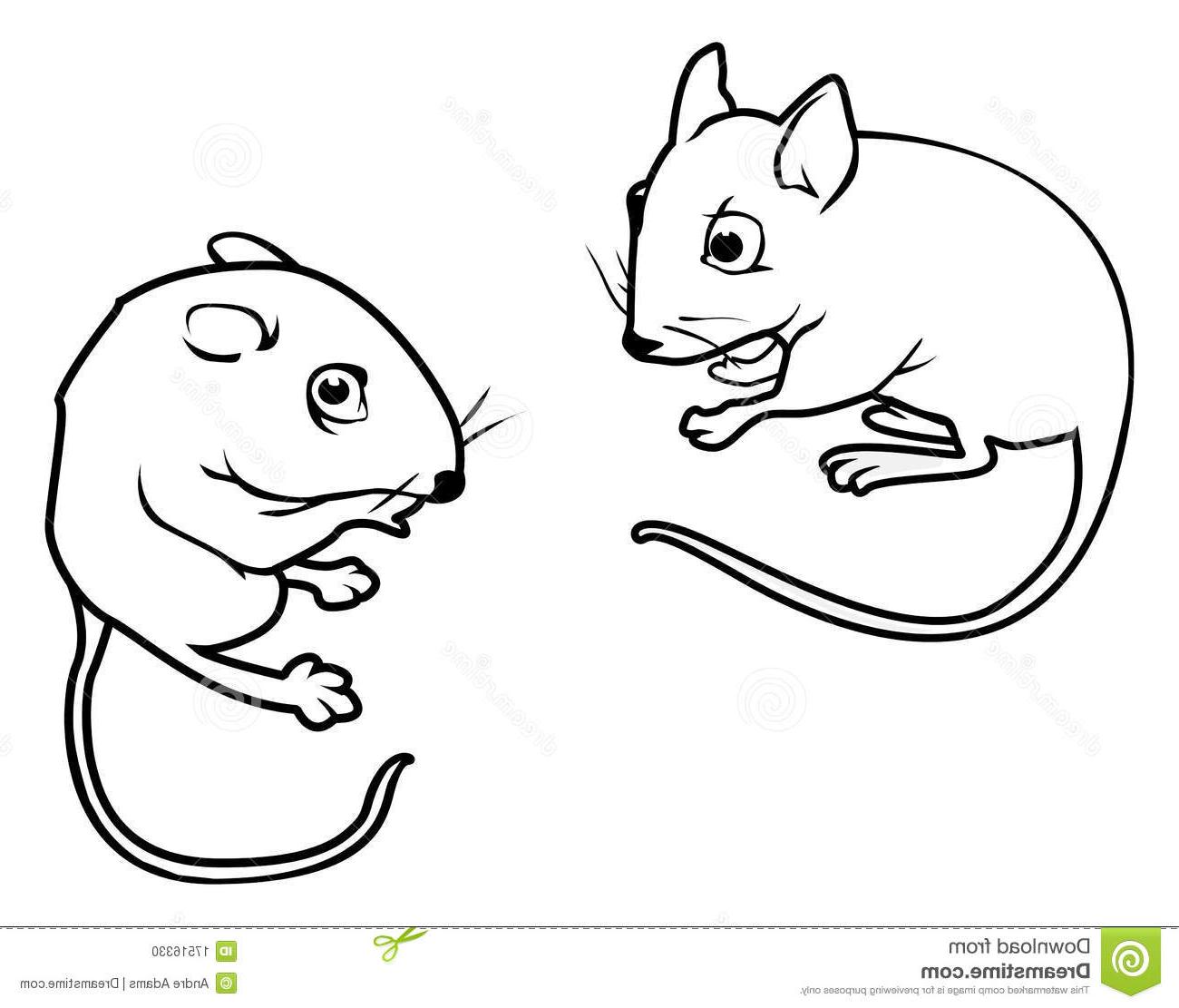 1300x1111 Unique Outlines Of Cartoon Mice Vector Free Free Vector Art
