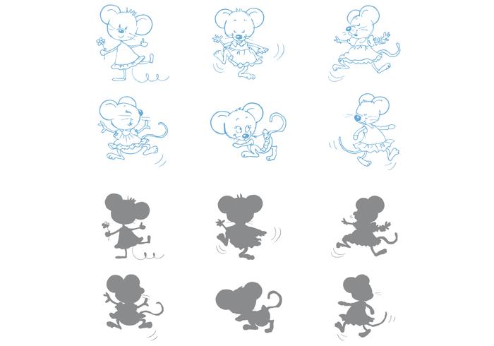 700x490 Dancing Mice Vectors