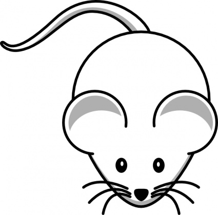 425x419 Free Download Of Animals Baby Computer Mouse Black Simple Outline
