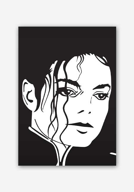 450x643 Michael Jackson Vector Art Poster