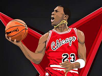 400x300 Michael Jordan Illustration