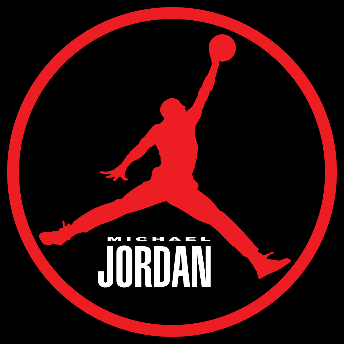1200x1200 Michael Jordan Jumpman Basketball Logo Vector Clipart Free