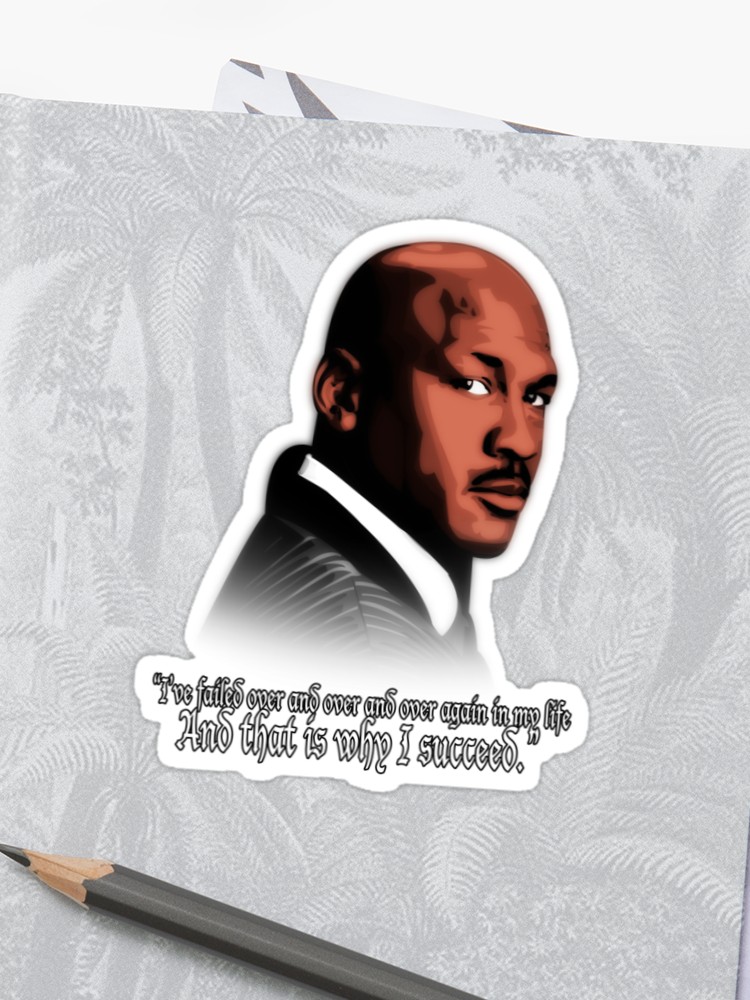 750x1000 Michael Jordan Vector And Quote Sticker
