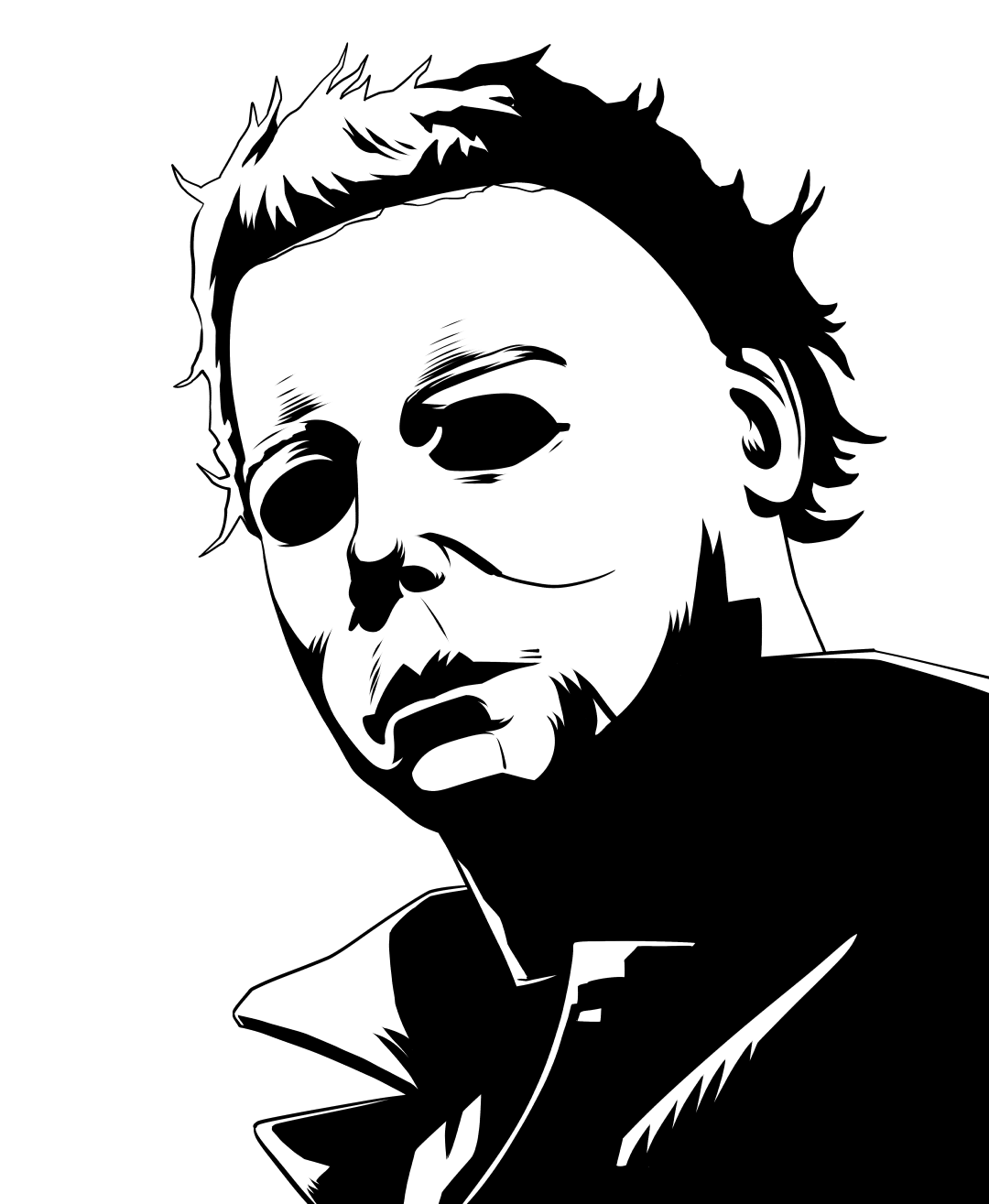 is michael myers mask made of kin