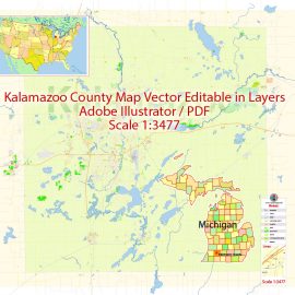 270x270 Us States And Counties Maps Adobe Illustrator, Pdf