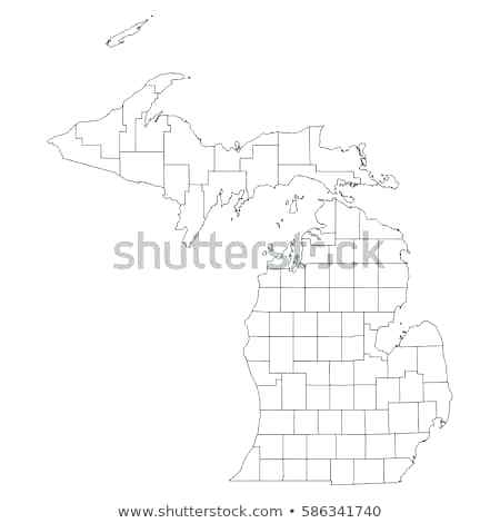 450x470 Michigan Map With Counties
