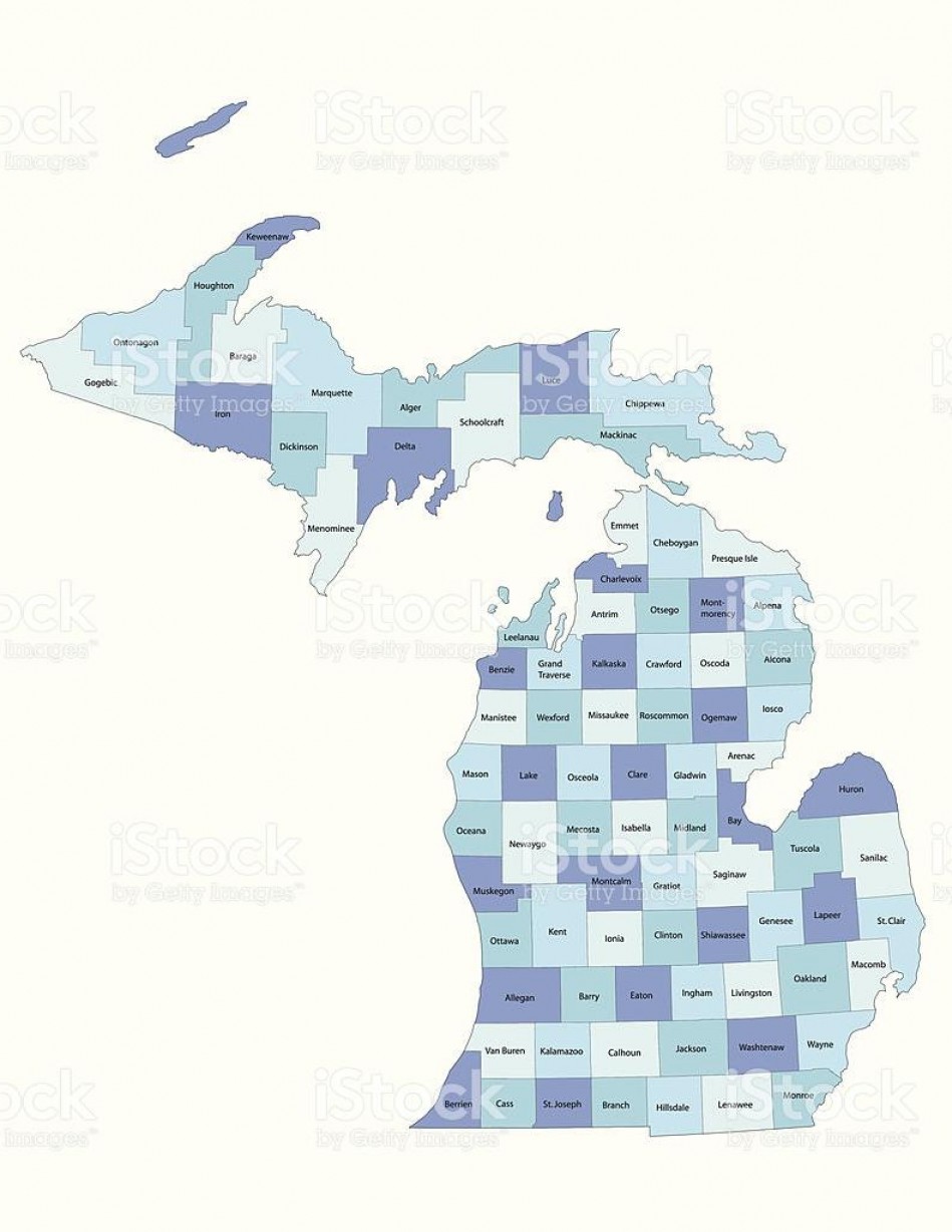 949x1228 Best Michigan State County Map Vector Photos Soidergi