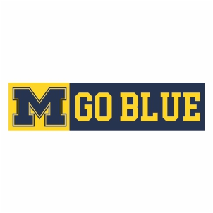 302x302 Michigan Wolverines M Go Blue Logo Vector