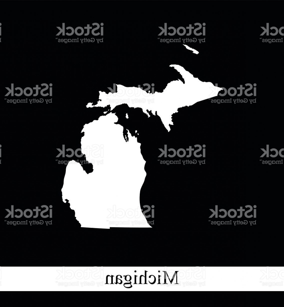 1138x1228 Michigan Map Outline Vector Printable In Black And White
