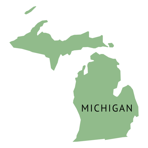 512x512 Michigan State Plain Map
