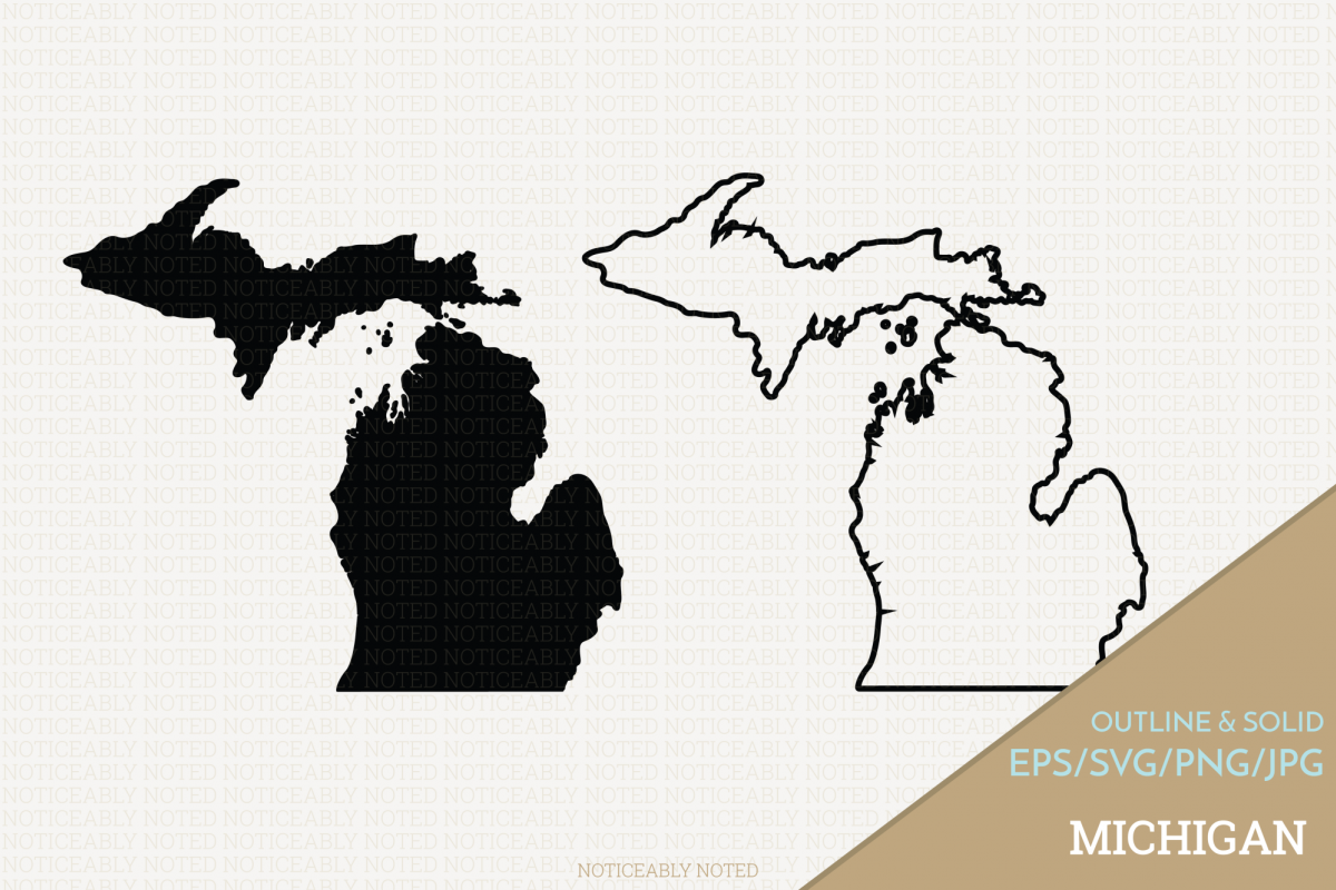 Michigan Outline Vector At Vectorified Com Collection Of Michigan   Michigan Outline Vector 17 