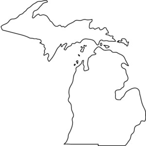 300x300 Michigan Clipart Map For Free Download And Use Images