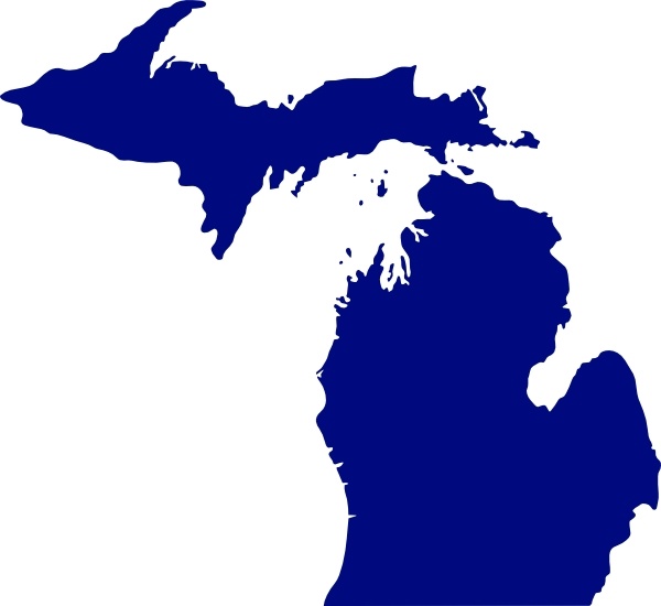 600x550 State Of Michigan Clip Art Free Vector In Open Office Drawing