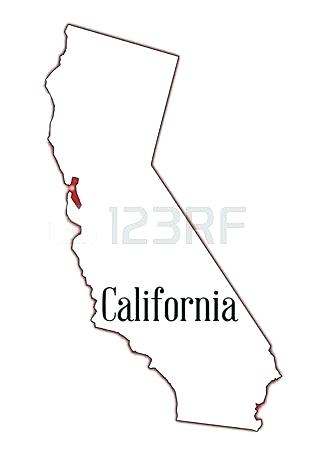 311x450 Michigan State Map Outline