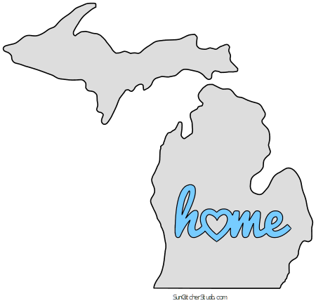 Michigan Outline Vector At Vectorified Com Collection Of Michigan   Michigan Outline Vector 5 