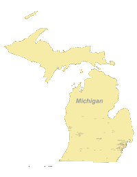 Michigan Outline Vector at Vectorified.com | Collection of Michigan ...