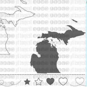 300x300 Michigan Line Art Map Vector Hoodamathrun