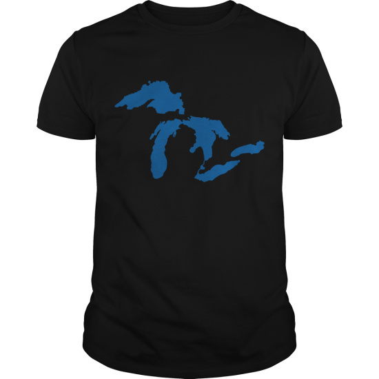 550x550 The Great Lakes Design Michigan Silhouette Vector