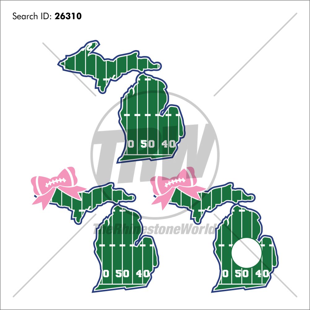 1002x1002 Michigan Football State Vector