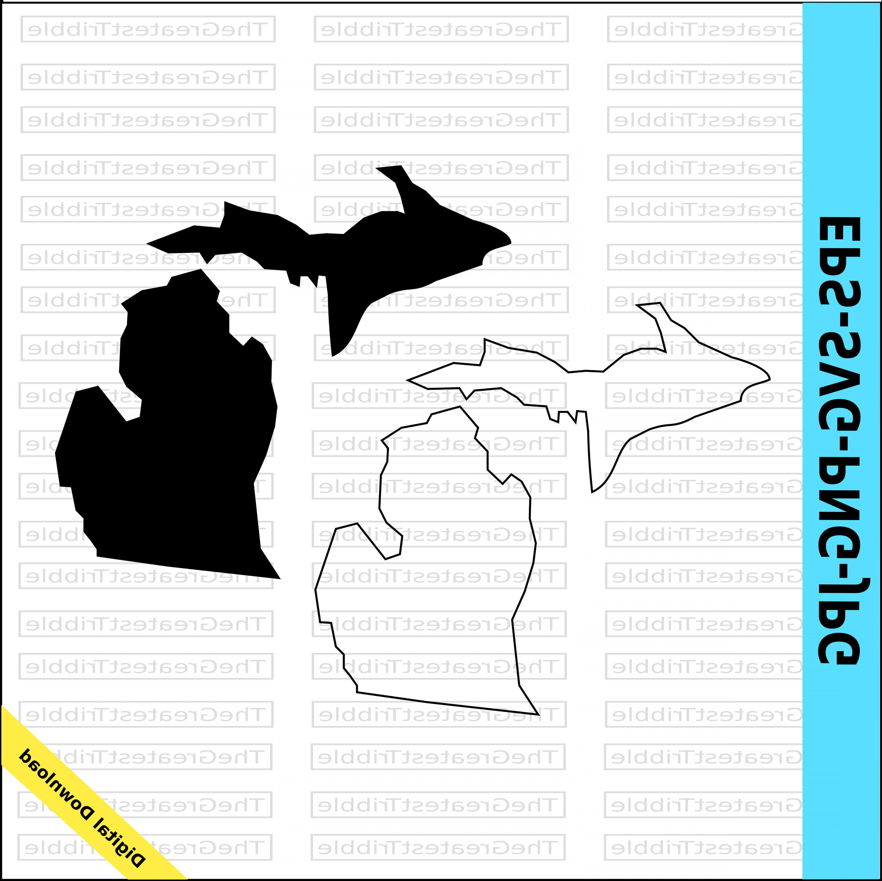 3600x3596 Michigan State Map Png Geekchicpro