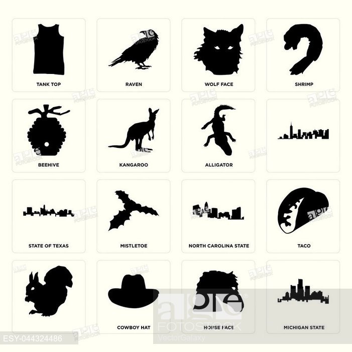 701x700 Set Of Simple Editable Icons Such As Michigan State, Horse Face