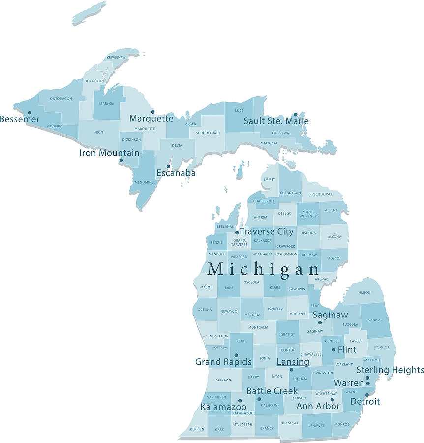 Michigan Vector at Vectorified.com | Collection of Michigan Vector free ...