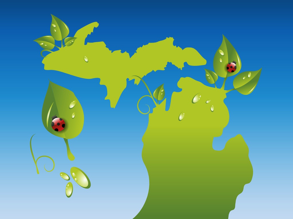 1024x765 Michigan Vector Vector Art Graphics