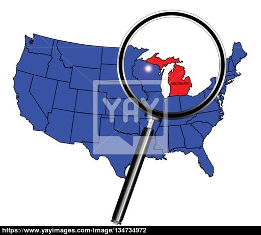 512x462 Michigan Vector