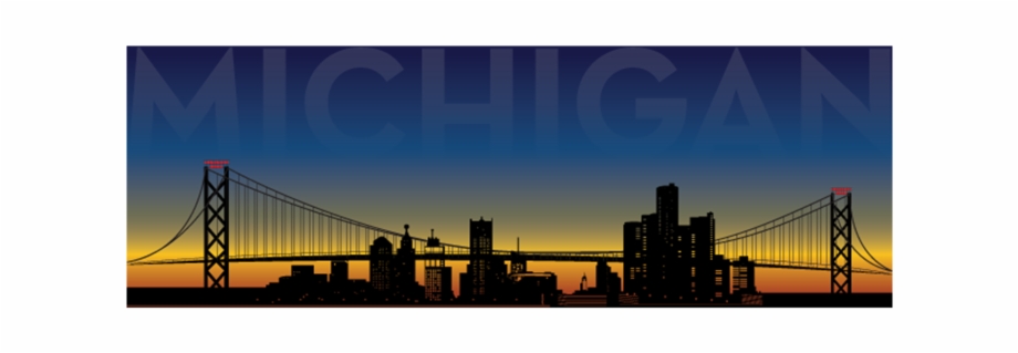 920x319 Detroit Michigan Vector Download Free Art Stock