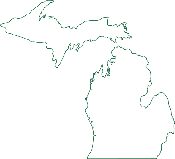 600x545 State Of Michigan Outline Clipart