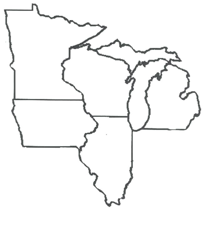 Michigan Vector Outline At Vectorified Com Collection Of Michigan   Michigan Vector Outline 37 