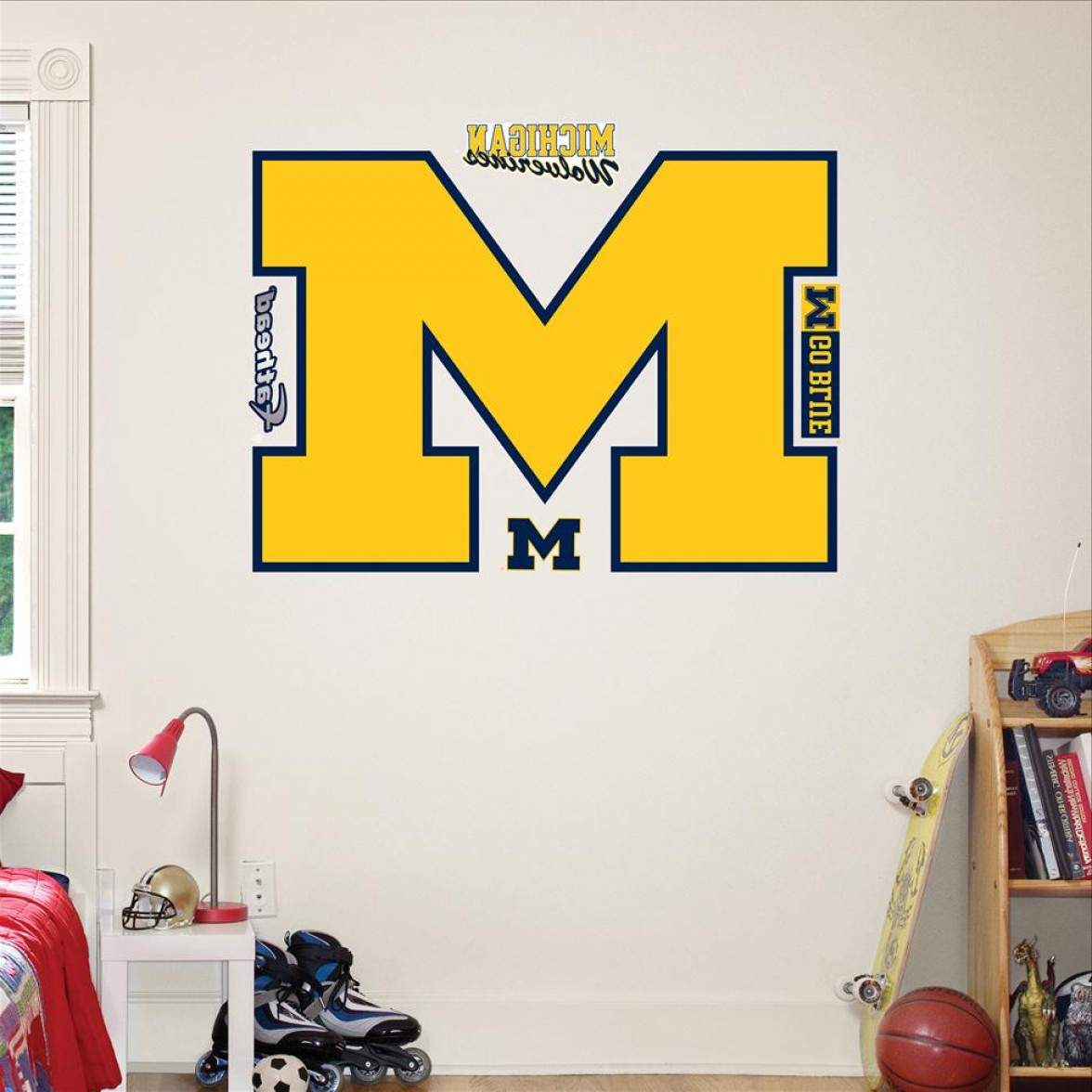 1176x1176 University Of Michigan Wolverines Logo Fathead Soidergi