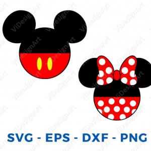 300x300 Mickey Minnie Mouse Dxf Vector Cut Soidergi