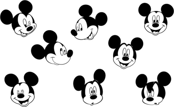 594x368 Mickey Free Vector Download