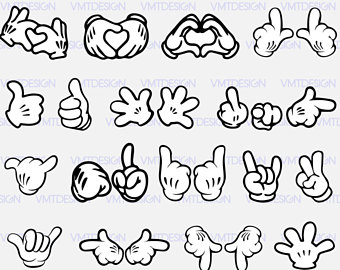 Mickey Gloves Clipart 340x270 Mickey Gloves Clipart