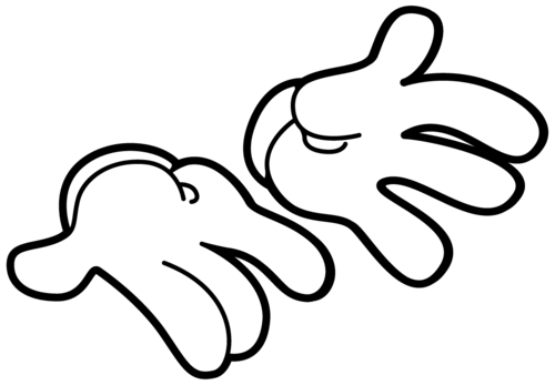 Mickey Hand Vector At Collection Of Mickey Hand Vector Free For Personal Use 