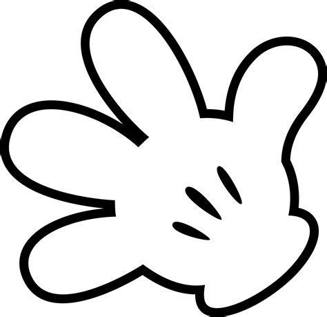 Mickey Hand Vector at Vectorified.com | Collection of Mickey Hand ...