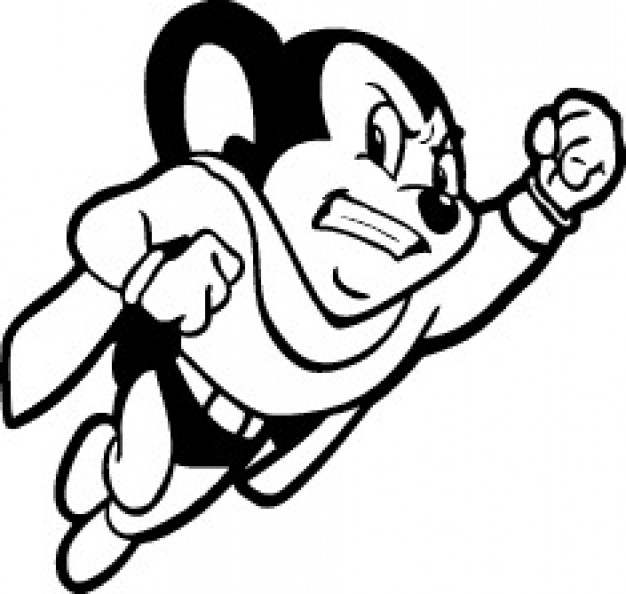Mickey Mouse Hero Flying Vector Free Download 626x594 Mickey Mouse Hero Flying Vector Free Download