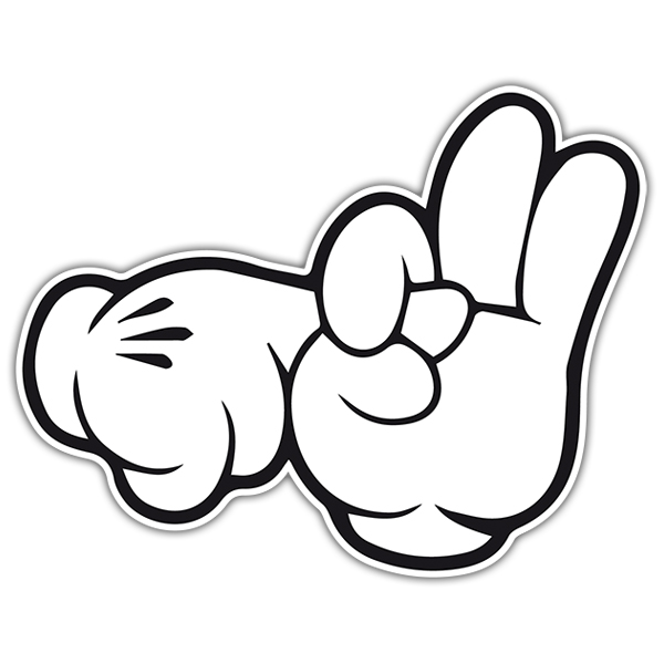 Sticker Mickey Hands 600x600 Sticker Mickey Hands