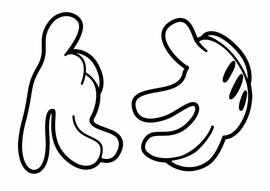 Draw Mickey Mouse Hand { 920x651 Draw Mickey Mouse Hand {