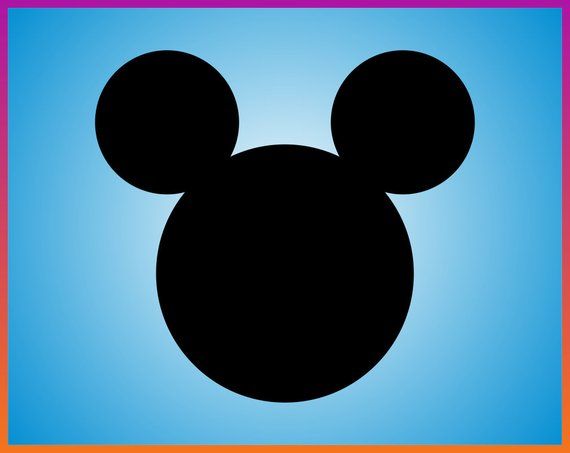 570x453 Mickey Mickey Mouse Mickey Head Silhouette Disney