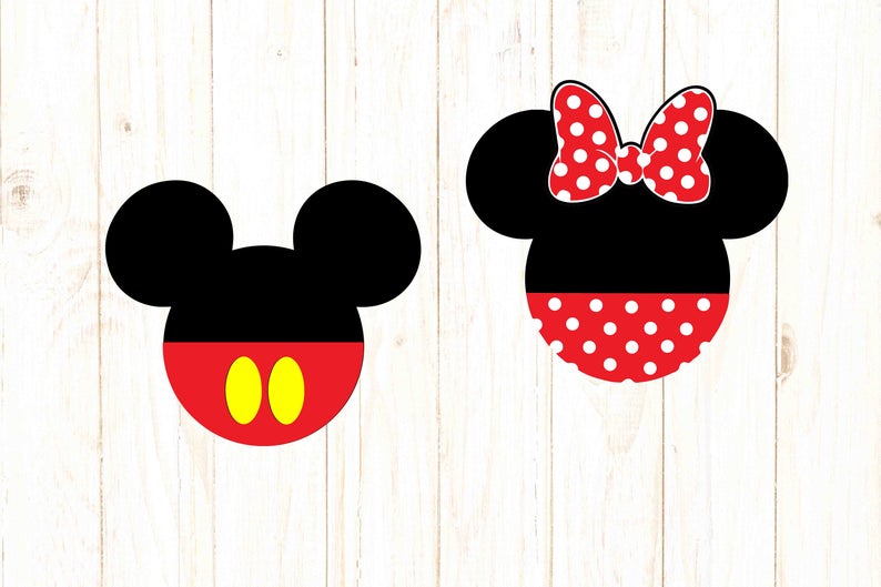 794x529 Mickey Minnie Mickey Minnie Head Disney Disney Dxf Etsy