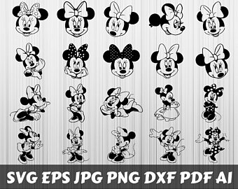 340x270 Huge Collection Of 'minnie Mouse Silhouette Vector' Download More