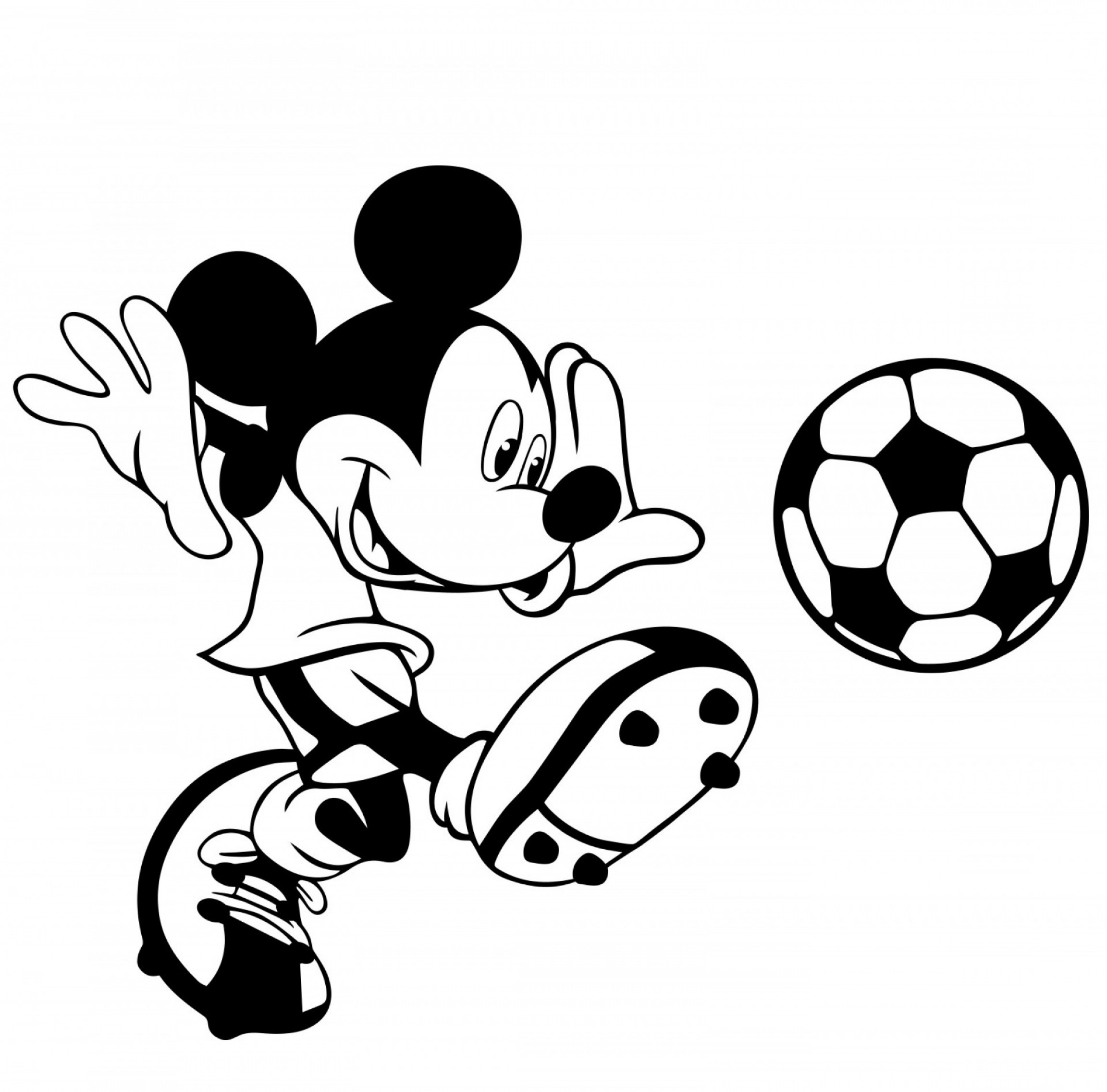 2304x2271 Mickey Mouse Clubhouse Black And White Clipart Soidergi