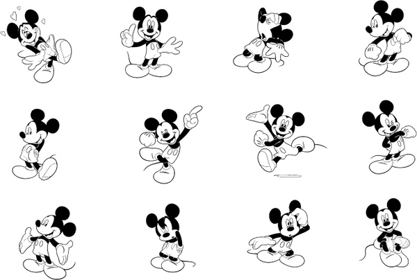 600x404 Mickey Mouse Free Vector In Encapsulated Postscript