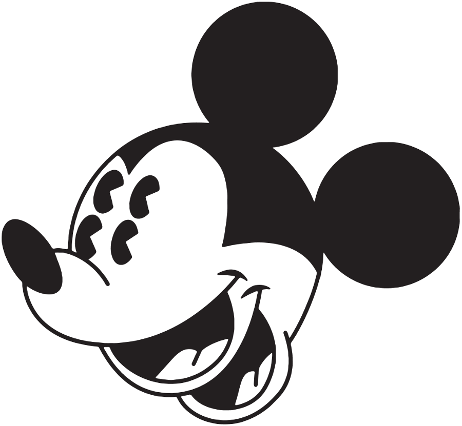 Download Mickey Mouse Black And White Vector at Vectorified.com ...