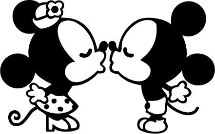 Mickey Mouse Black And White Vector at Vectorified.com | Collection of ...