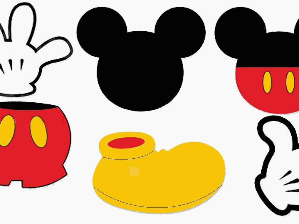 1024x768 Mickey Mouse Halloween Stencil