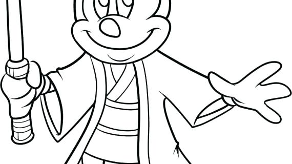 570x320 Mickey Mouse Outline Template